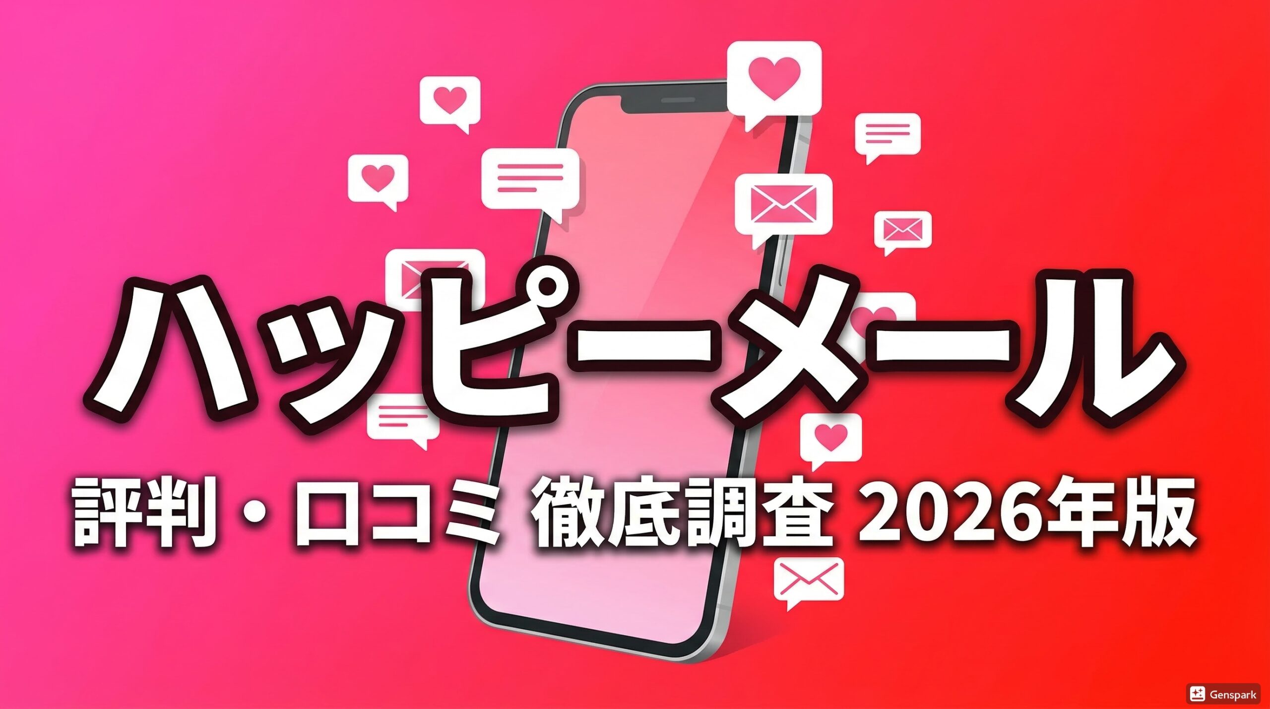 ハッピーメール 評判・口コミ 2026年版
