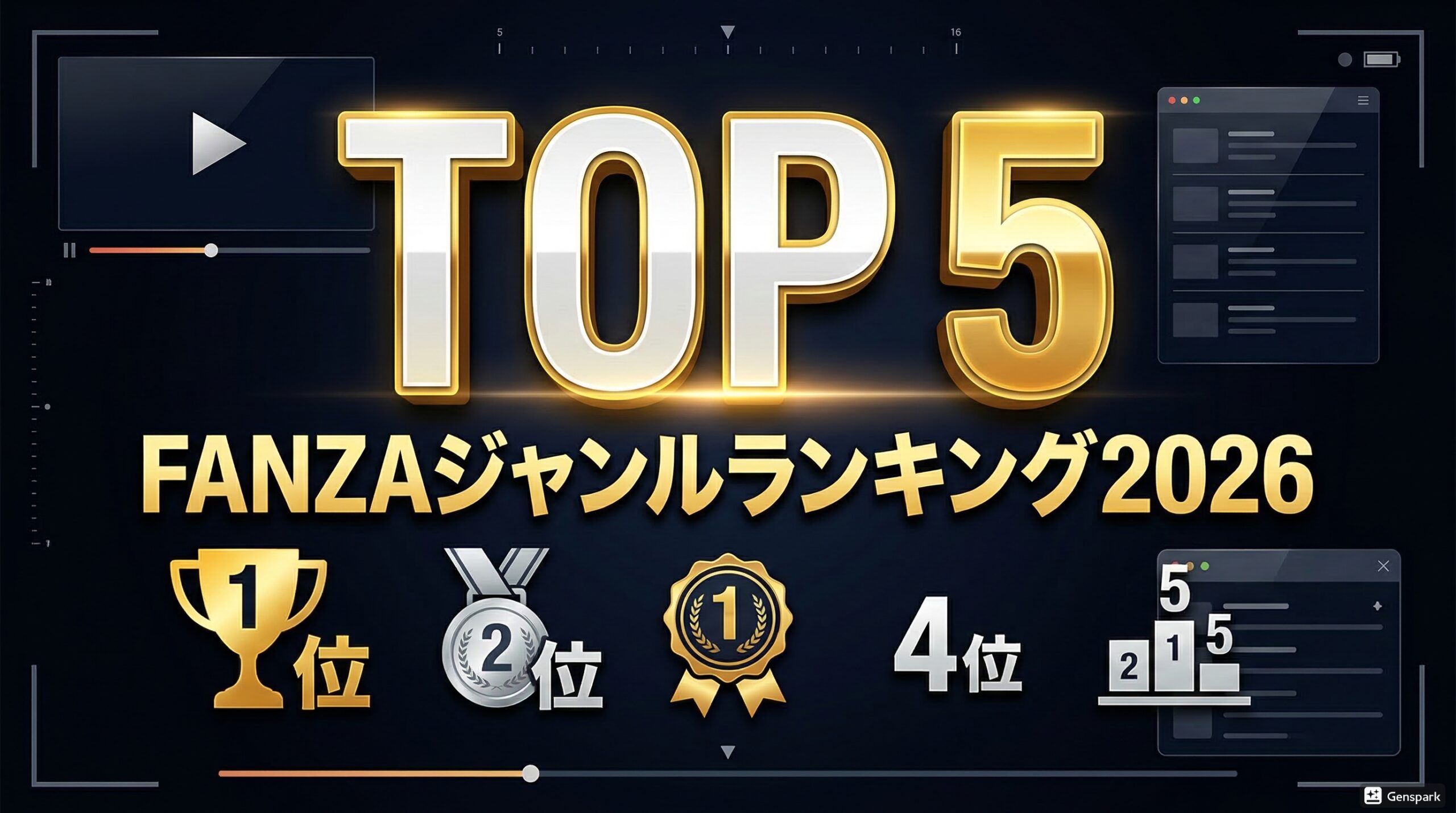 FANZA 人気ジャンル ランキング TOP5 2026年版