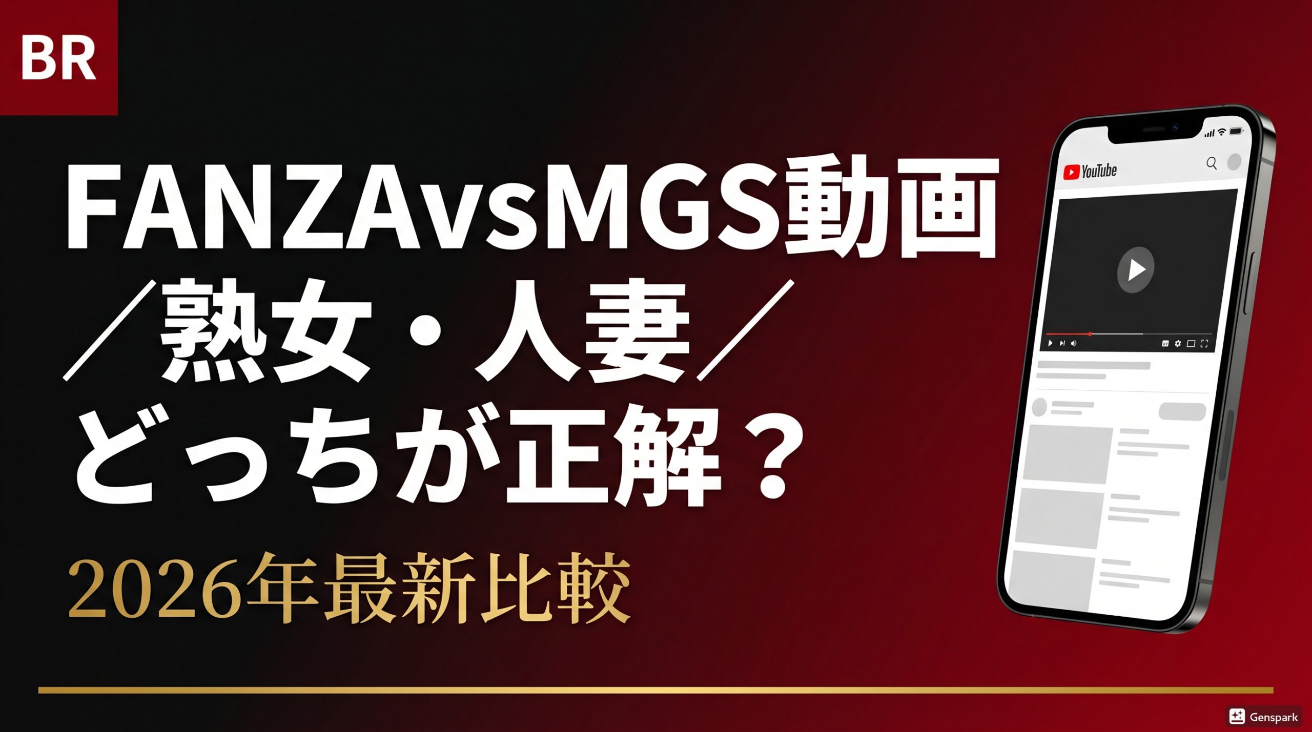 FANZAとMGS動画の熟女・人妻ジャンル比較